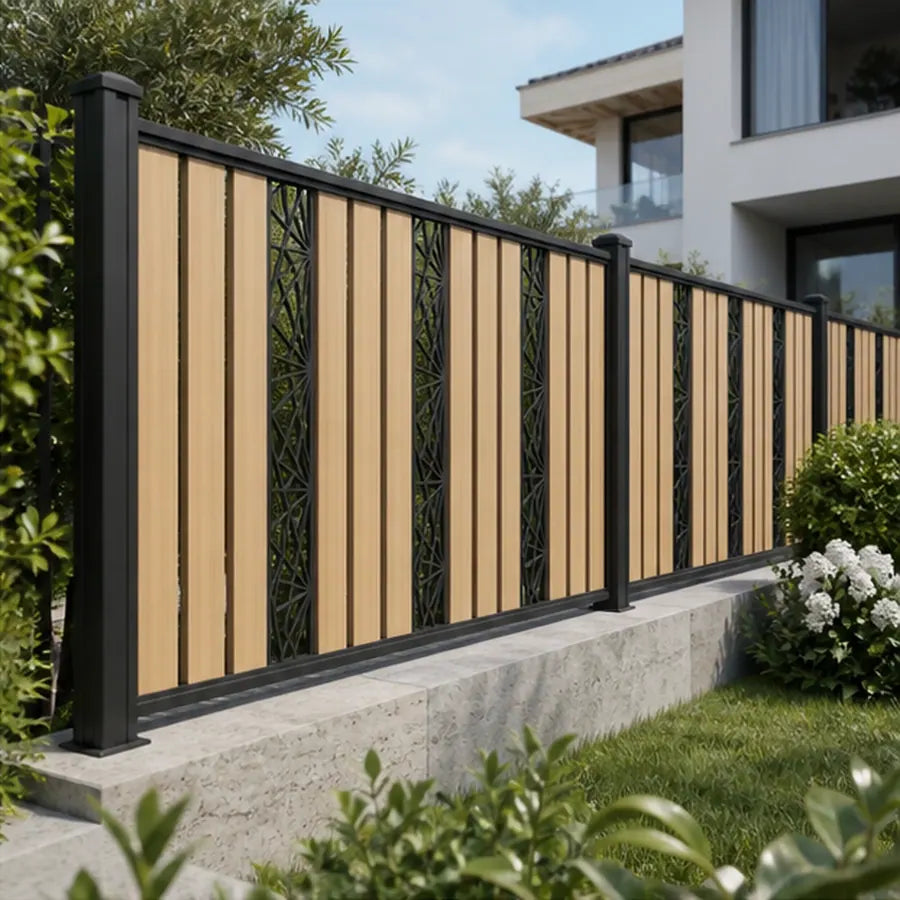 Vertical Slat Fencing, model YH-FN-001