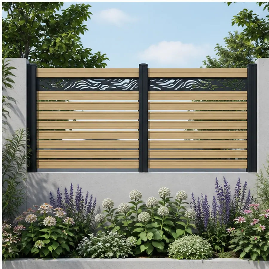 Vertical Slat Fencing, model YH-FN-003