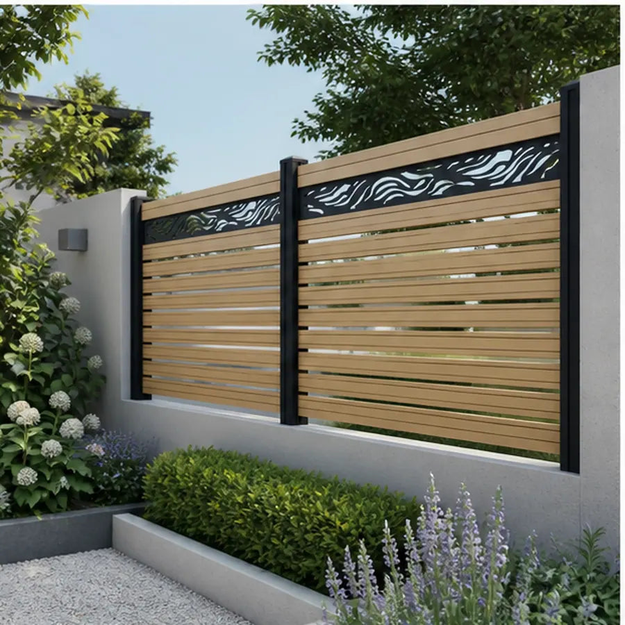 Vertical Slat Fencing, model YH-FN-003