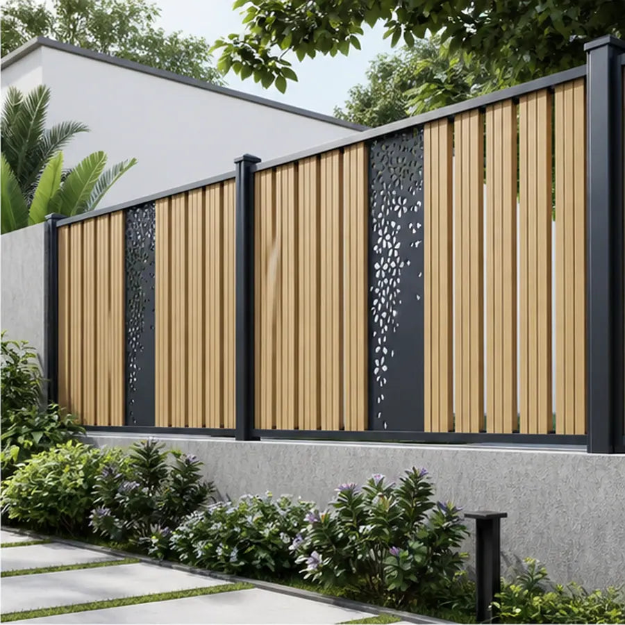 Vertical Slat Fencing, model YH-FN-005