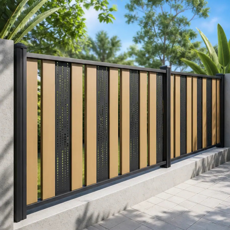 Vertical Slat Fencing, model YH-FN-006