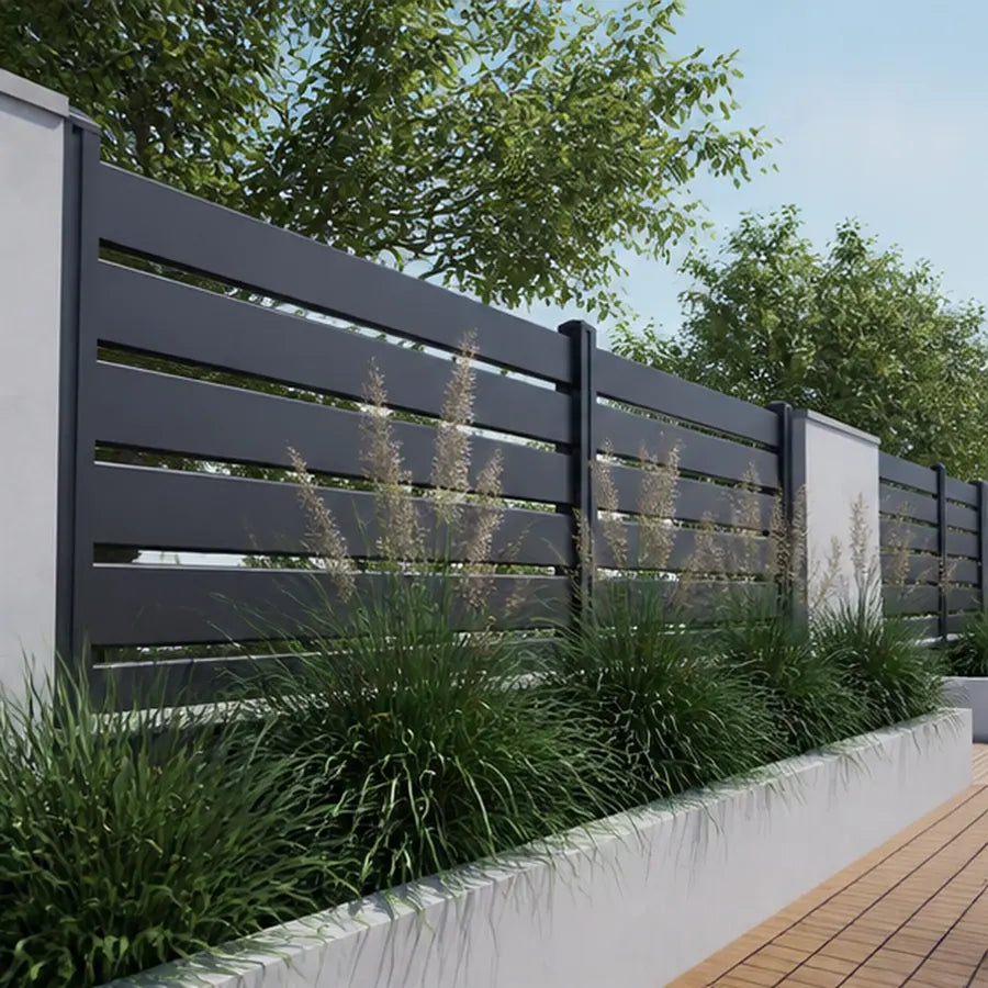 Vertical Slat Fencing, model YH-FN-007