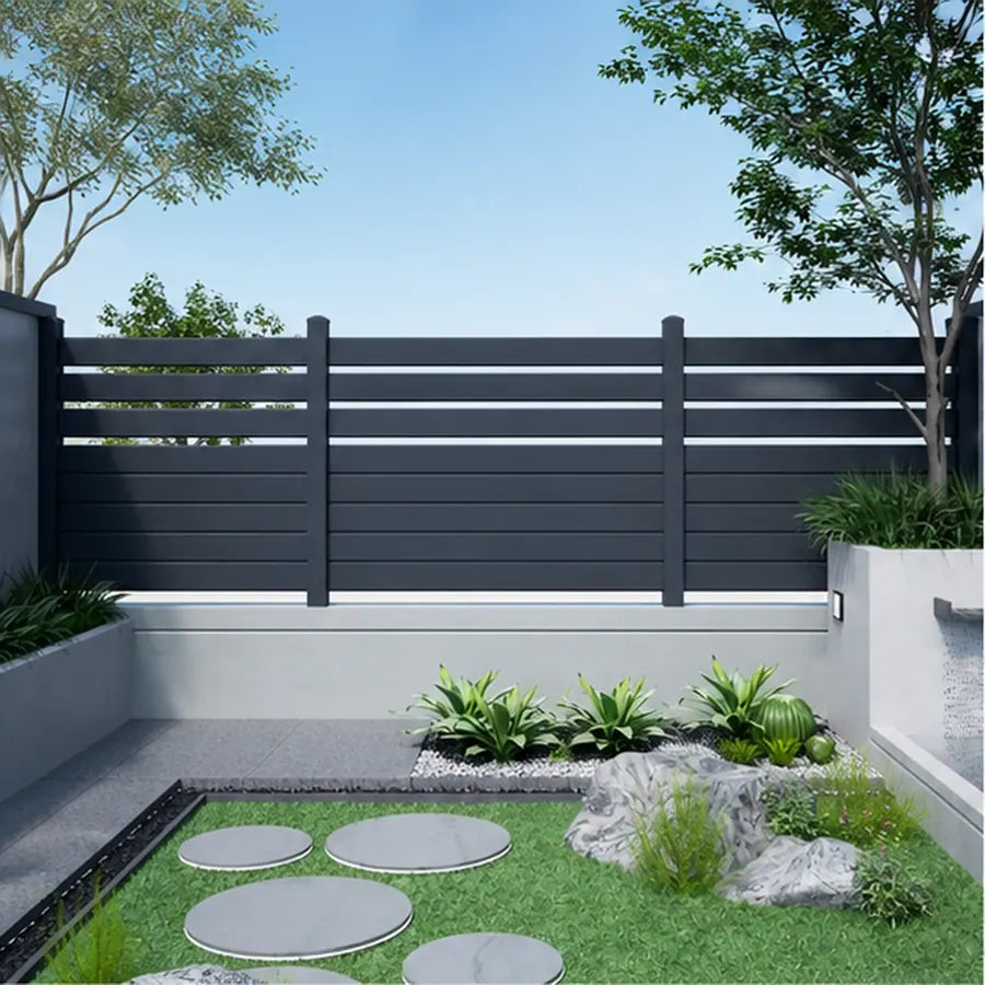 Vertical Slat Fencing, model YH-FN-008