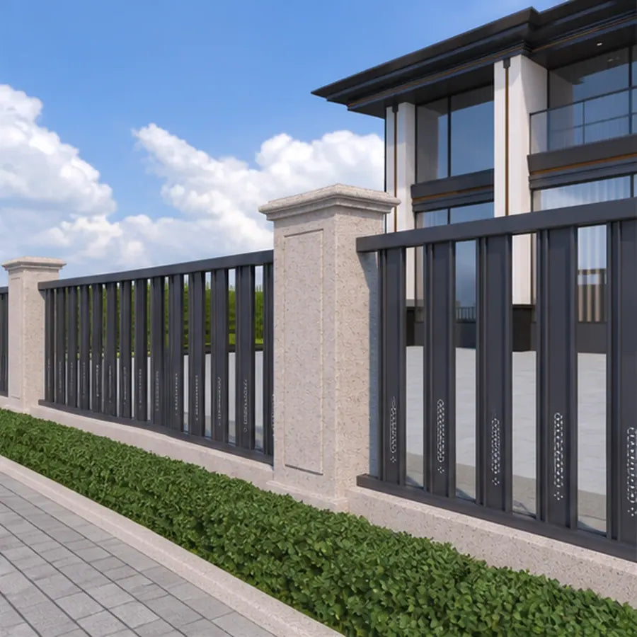 Louvre Privacy Fencing, model YH-FN-019